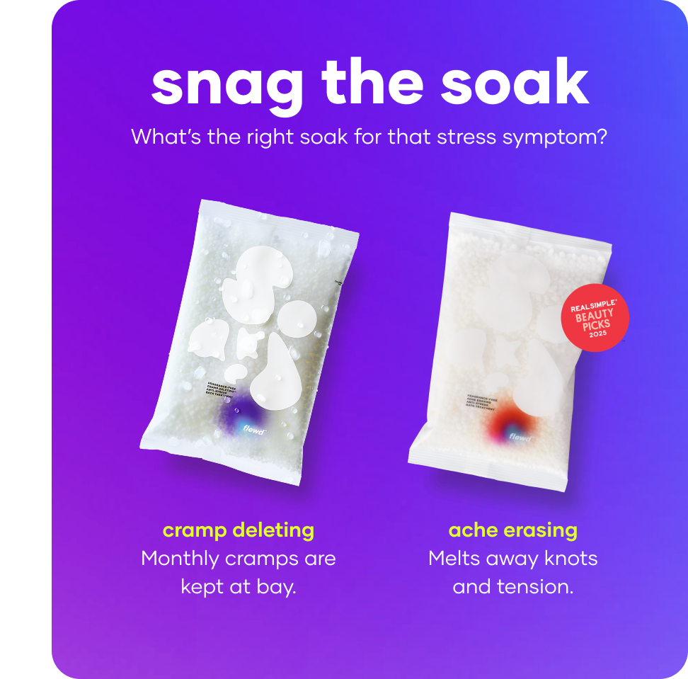 fragrance-free cramp deleting anti-stress bath treatment